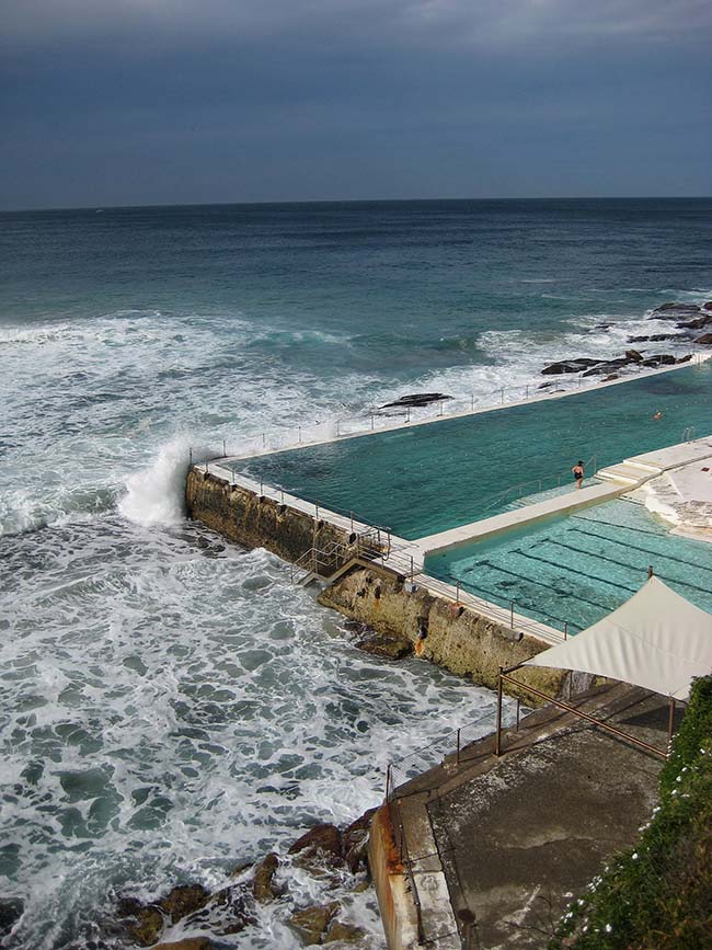 bondi beach and swimming pool