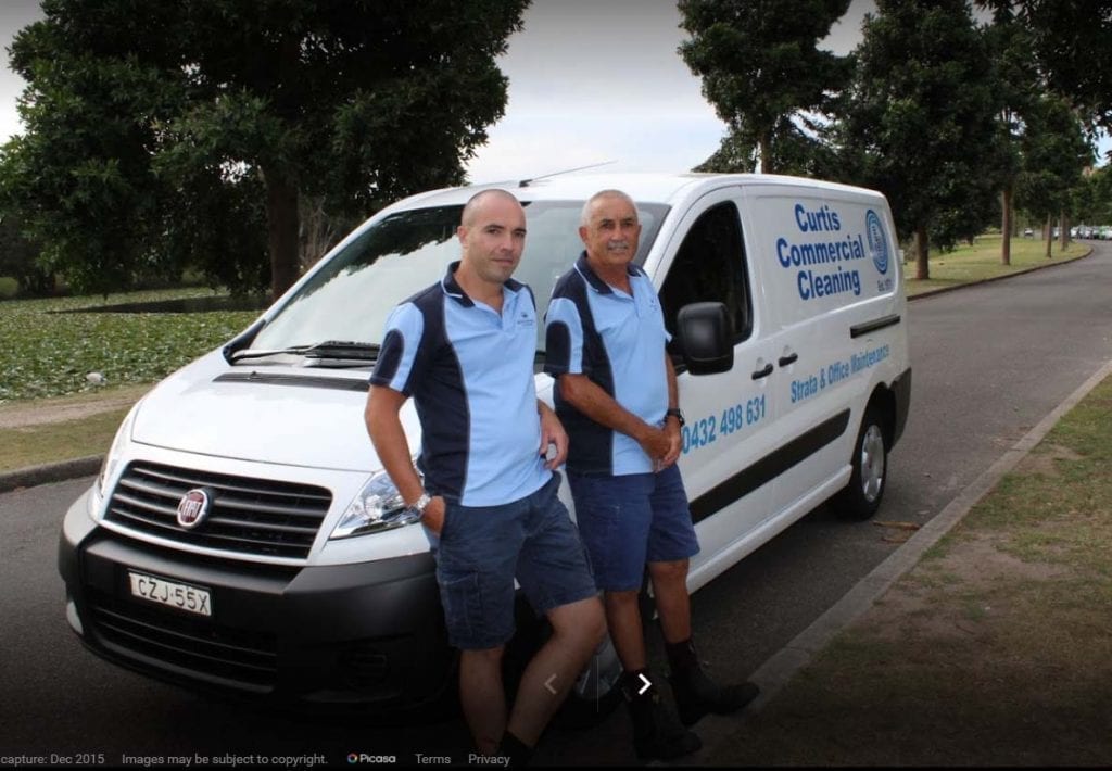 curtis strata cleaning sydney team and van